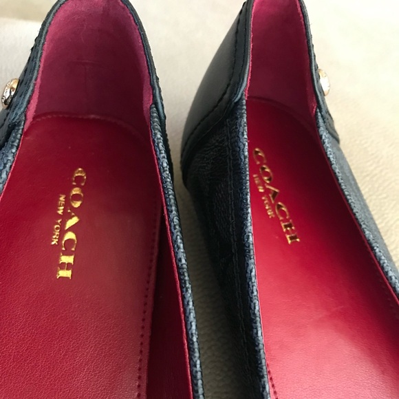 Final sale New Coach New York real leather logo flats - Picture 9 of 13